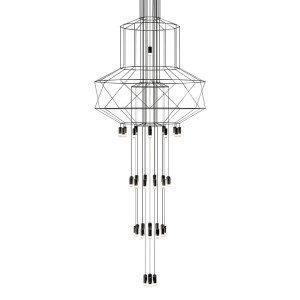 Lampa wisząca flusso 43 czarna