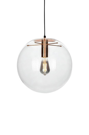 Lampa wisząca sandra 20 miedziana - szkło, metal