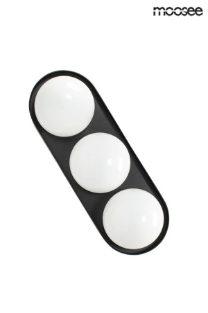 Moosee lampa ścienna drops 3 czarna