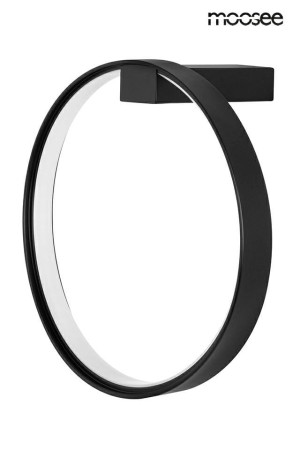 Moosee lampa ścienna circle wall czarna