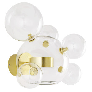 Lampa ścienna capri wall 6 złota
