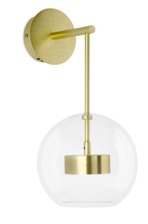 Lampa ścienna capri wall złota