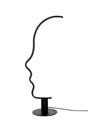 Lampa stołowa face table czarna
