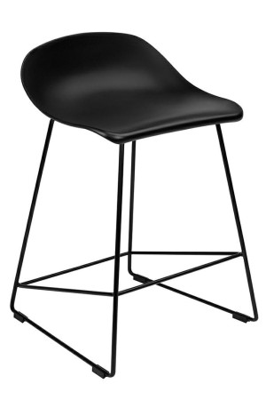 Krzesło barowe rolf czarne 66 cm - polipropylen, metal