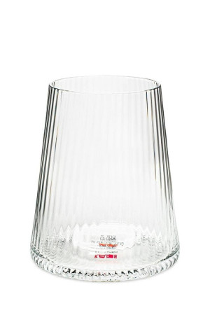 Kare szklanka riffle 440ml transparentna