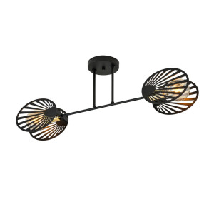 Lampa sufitowa Emibig Talia 2 czarna 2×E27