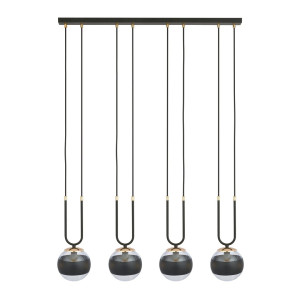 Lampy Wiszące Glam 4 Black/Stripe Emibig