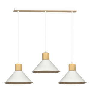 Lampa wisząca Emibig Rowen 3 biała 3×E27