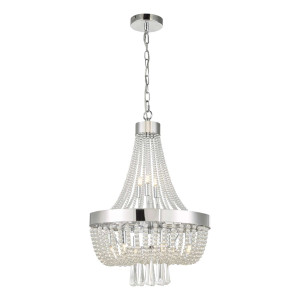 Żyrandol Alyssa 9 Light Pendant Polished Chrome Glass