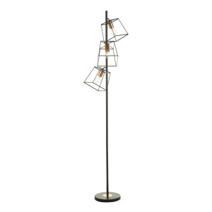 Lampa Podłogowa Tower 3 Light Floor Lamp Matt Black Copper