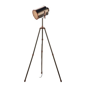 Lampa Podłogowa Jake Task Floor Lamp Antique Silver And Copper