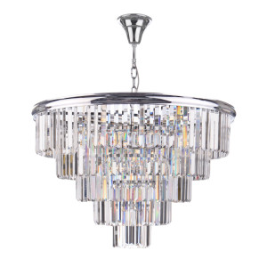 Żyrandol Eulalia 12 Light Chandelier Polished Chrome Crystal