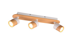 Reflektor Aruni drewno jasne i ciemne GU10 801100331 - Trio