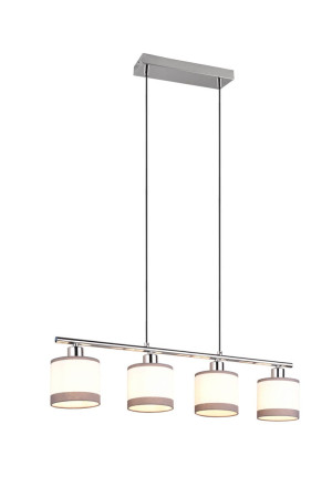 Lampa wisząca Davos srebrny i odcienie srebra, biały E14 R31554006 - RL