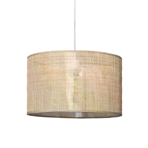 Lampa Wisząca z Rattanu Boho Abruzzo Ludovica 40cm E27