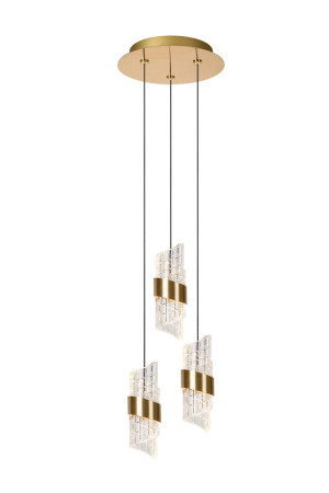 Lampa wisząca Kligande złoty i odcienie złota LED zintegrowany 13496/21/02 - Lucide