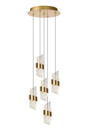 Lampa wisząca Kligande złoty i odcienie złota LED zintegrowany 13496/36/02 - Lucide