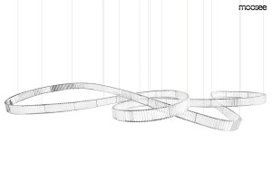 Lampa wisząca WAVE 380 chrom – Moosee