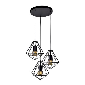 Lampa wisząca MARKO K-4006 Czarny 3 źr., E27, 15W LED - Kaja