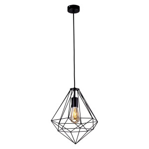Lampa wisząca MARKO K-4000 Czarny 1 źr., E27, 15W LED - Kaja