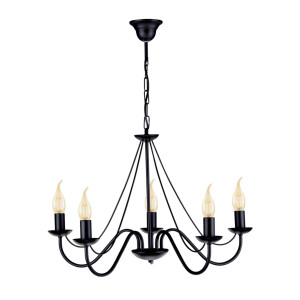Lampa wisząca BARTEZ K-3991 Czarny 5 źr., E14, 10W LED - Kaja