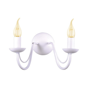 Kinkiet BARTEZ II K-3999 Biały 2 źr., E14, 10W LED - Kaja