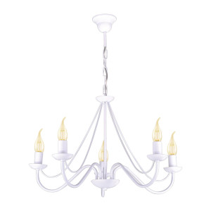 Lampa wisząca BARTEZ II K-3996 Biały 5 źr., E14, 10W LED - Kaja