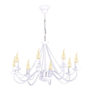 Lampa wisząca BARTEZ II K-3997 Biały 8 źr., E14, 10W LED - Kaja