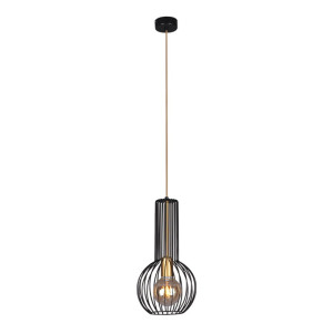 Lampa wisząca ARVI BLACK K-4520 Czarny, złoty 1 źr., E27, 15W LED - Kaja