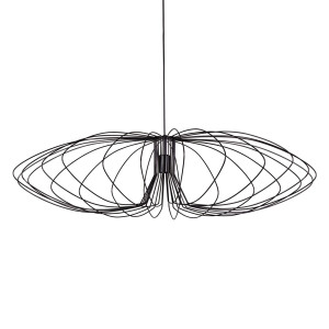 Lampa wisząca TIZI K-3408 CZARNY Czarny 1 źr., E27, 15W LED - Kaja