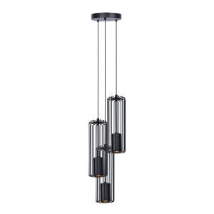 Lampa wisząca FALCON K-4932 Czarny 3 źr., GU10, 10W LED - Kaja