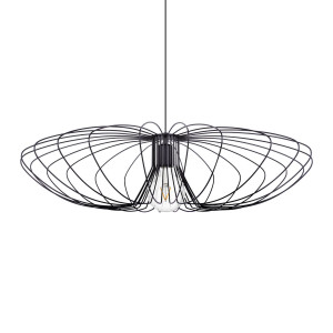 Lampa wisząca TIZI K-3409 Czarny 1 źr., E27, 15W LED - Kaja