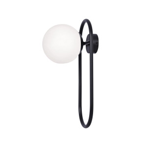 Kinkiet FINESTRA K-4964 Czarny, biały matowy 1 źr., E27, 15W LED - Kaja
