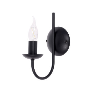 Kinkiet HARIS K-4972 Czarny 1 źr., E14, 10W LED - Kaja