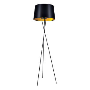 Lampa podłogowa REMI GOLD K-4358 Czarny, złoty 1 źr., E27, 15W LED - Kaja