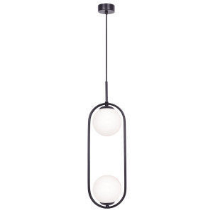 Lampa wisząca PARVA K-5101 Biały, czarny 2 źr., E14, 10W LED - Kaja
