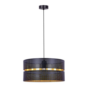 Lampa wisząca ZIMBO K-5221 Czarny, złoty 1 źr., E27, 15W LED - Kaja