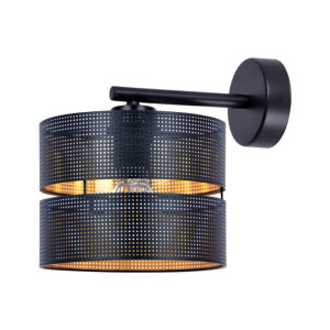 Kinkiet ZIMBO K-5224 Czarny, złoty 1 źr., E27, 15W LED - Kaja