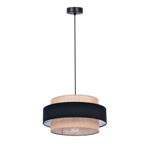 Lampa wisząca GATO K-5231 Czarny, beżowy 1 źr., E27, 15W LED - Kaja