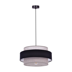 Lampa wisząca ETELA K-5171 Czarny, szary 1 źr., E27, 15W LED - Kaja
