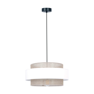 Lampa wisząca CEZAR K-5271 Biały, beżowy 1 źr., E27, 15W LED - Kaja
