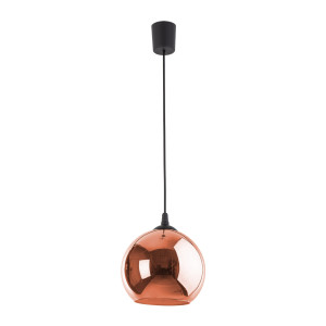 Lampa wisząca Venezia Miedź Czarny 1x E27 - TK Lighting