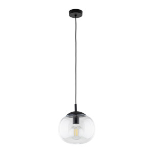 Lampa wisząca Vibe Transparent Czarny 1x E27 - TK Lighting