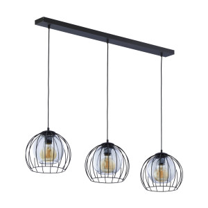 Lampa wisząca Universo Black 3x E27 - TK Lighting