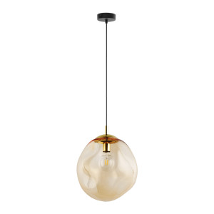 Lampa wisząca Sol Amber Czarny, Złoty 1x E27 - TK Lighting