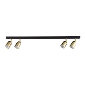 Lampa sufitowa Top Black Gold 4x GU10 - TK Lighting
