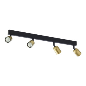 Kinkiet Top Black/Gold 4x GU10 - TK Lighting