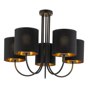 Lampa sufitowa Torens Black 5x E27 - TK Lighting