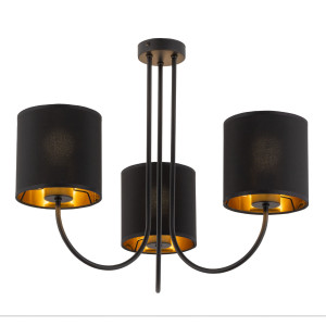 Lampa sufitowa Torens Black 3x E27 - TK Lighting