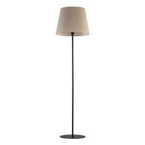 Lampa podłogowa Chicago Linen Czarny 1x E27 - TK Lighting